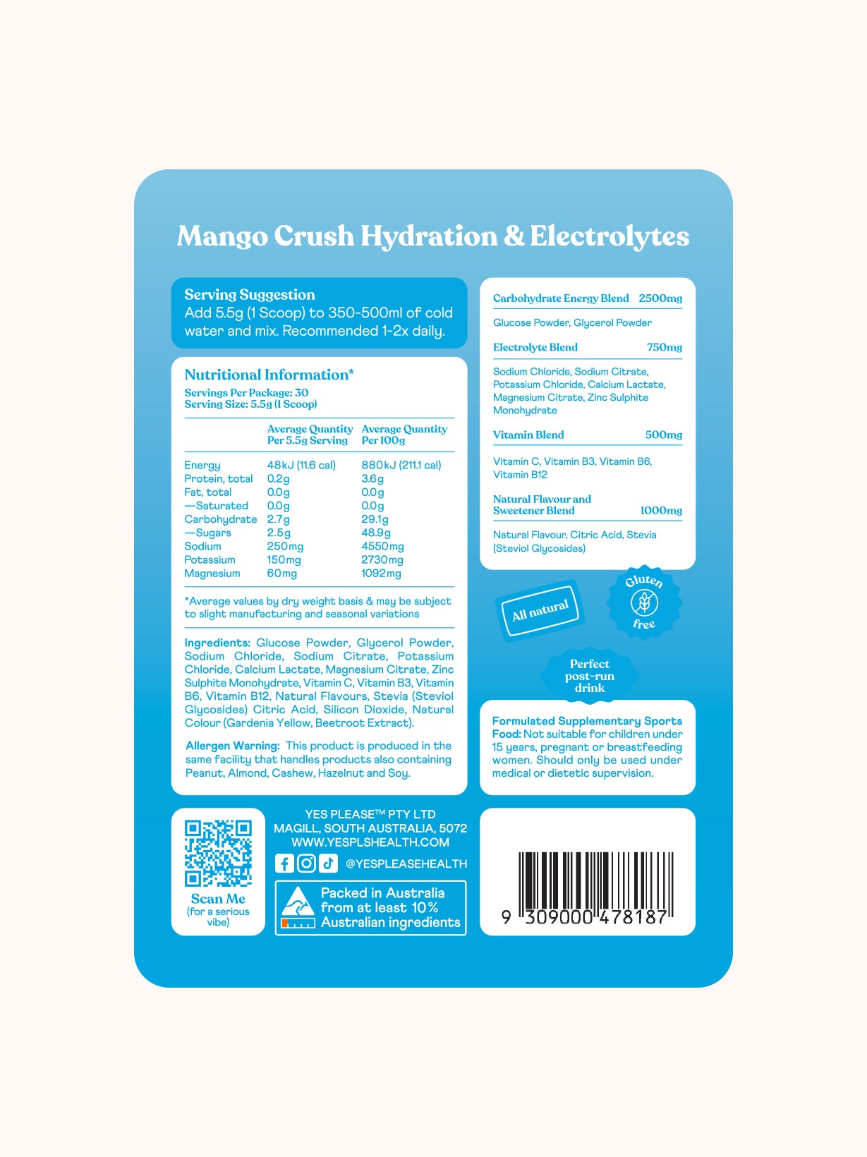 Hydration & Electrolytes - Mango Crush