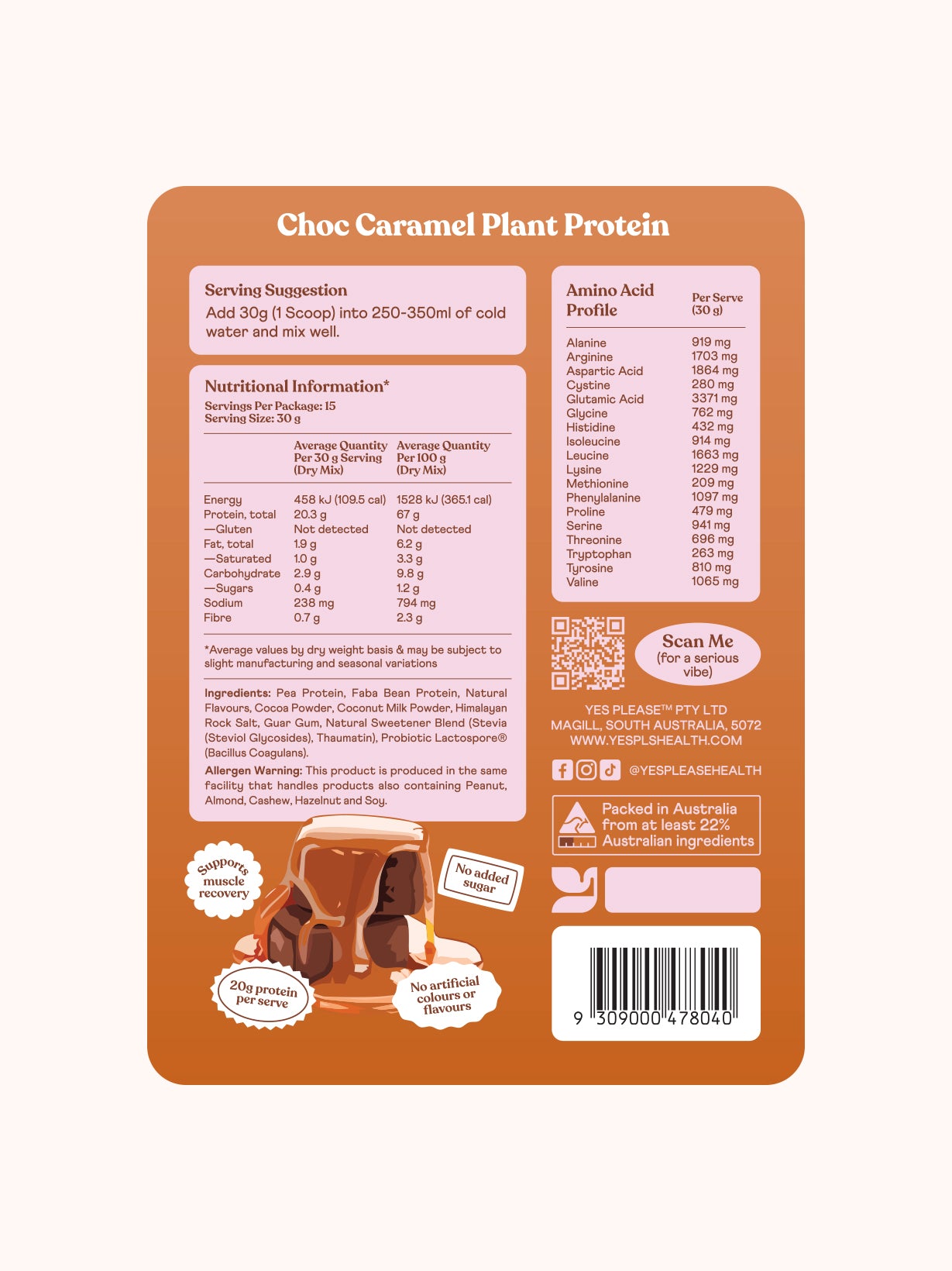 Plant Protein - Choc Caramel