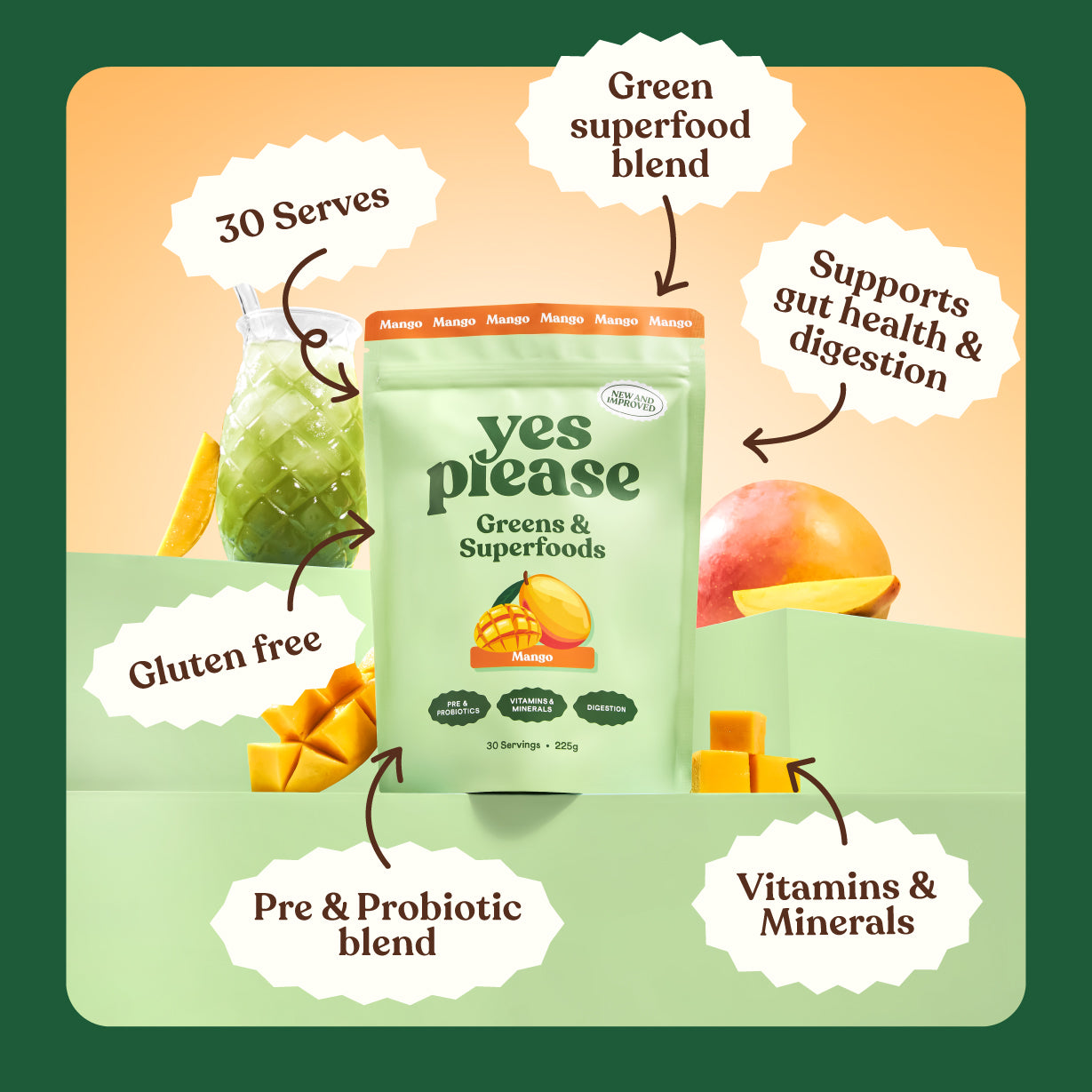 Greens & Superfoods - Mango