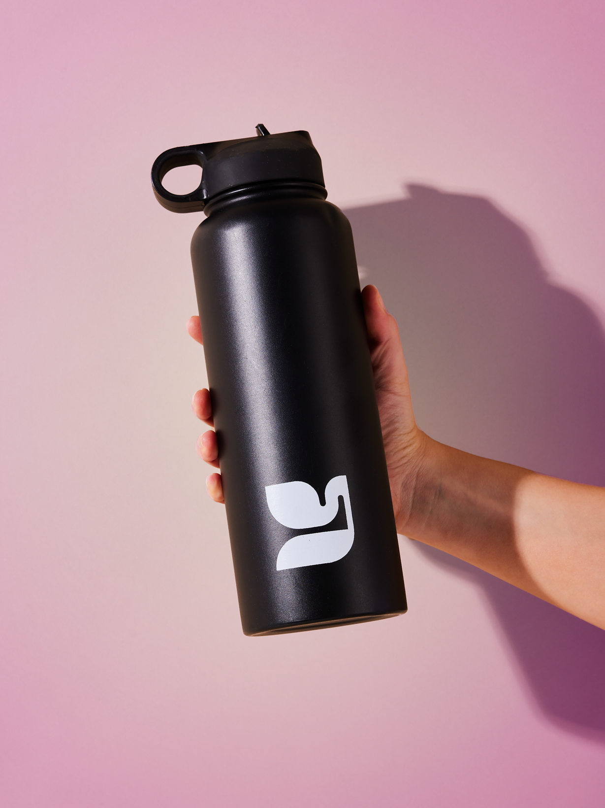 1.2L Stainless Steel Bottle - Black